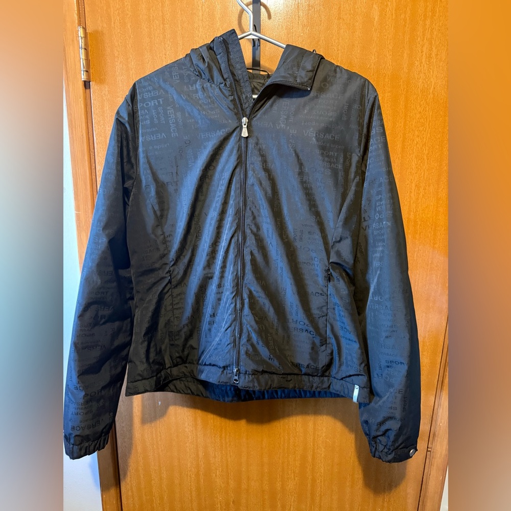 Versace Black Windbreaker Jacket